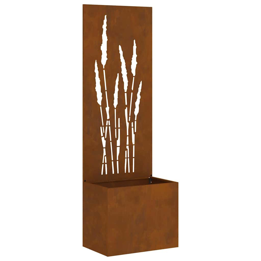 Écran de confidentialité de jardin fretwork rouillé 50 x 140 cm