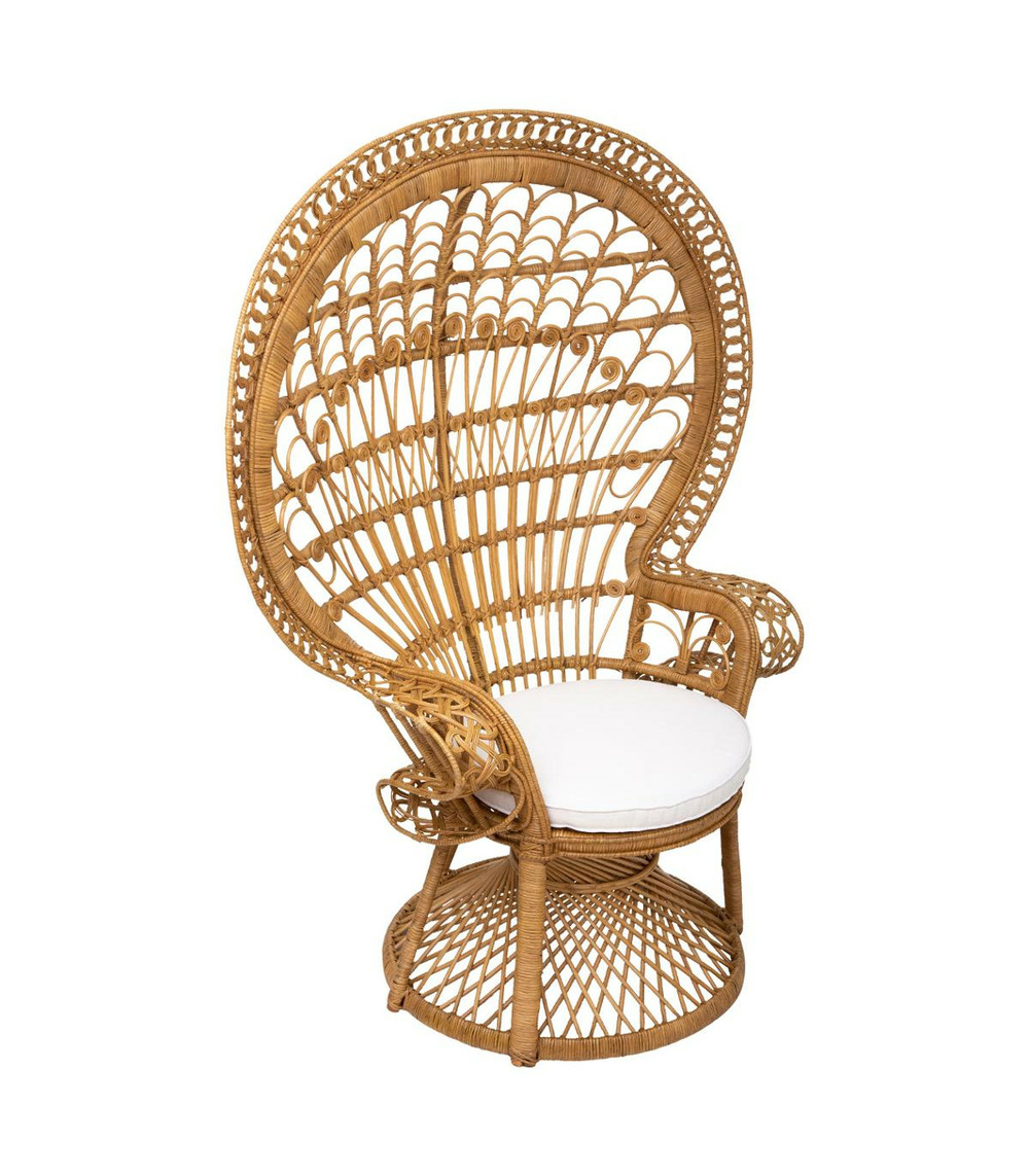 Fauteuil en rotin naturel h 150 cm