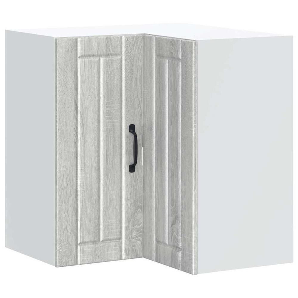 Armoire d'angle murale de cuisine lucca sonoma gris