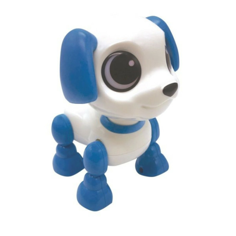 - power puppy mini - chien robot avec effets lumineux et sonores, contrôle par claquement de main