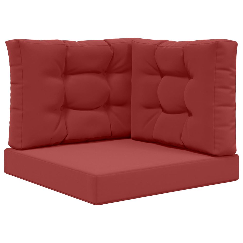 Coussin de canapé d'extérieur polyester bordeaux 60 x 60 cm