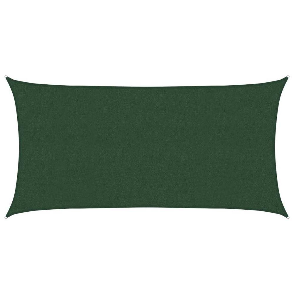 Voile d'ombrage 160 g/m² vert foncé 2x3,5 m pehd
