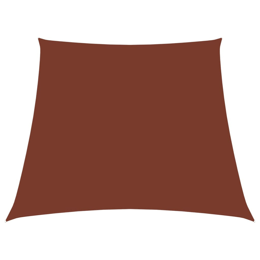 Voile de parasol tissu oxford trapèze 2/4x3 m terre cuite