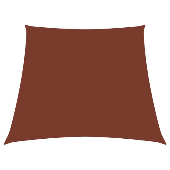 Voile de parasol tissu oxford trapèze 2/4x3 m terre cuite