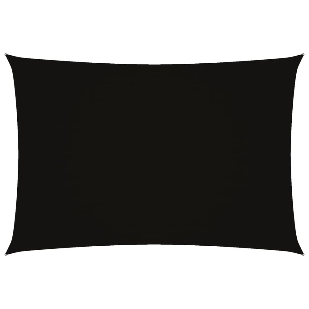 Voile de parasol tissu oxford rectangulaire 3x5 m noir