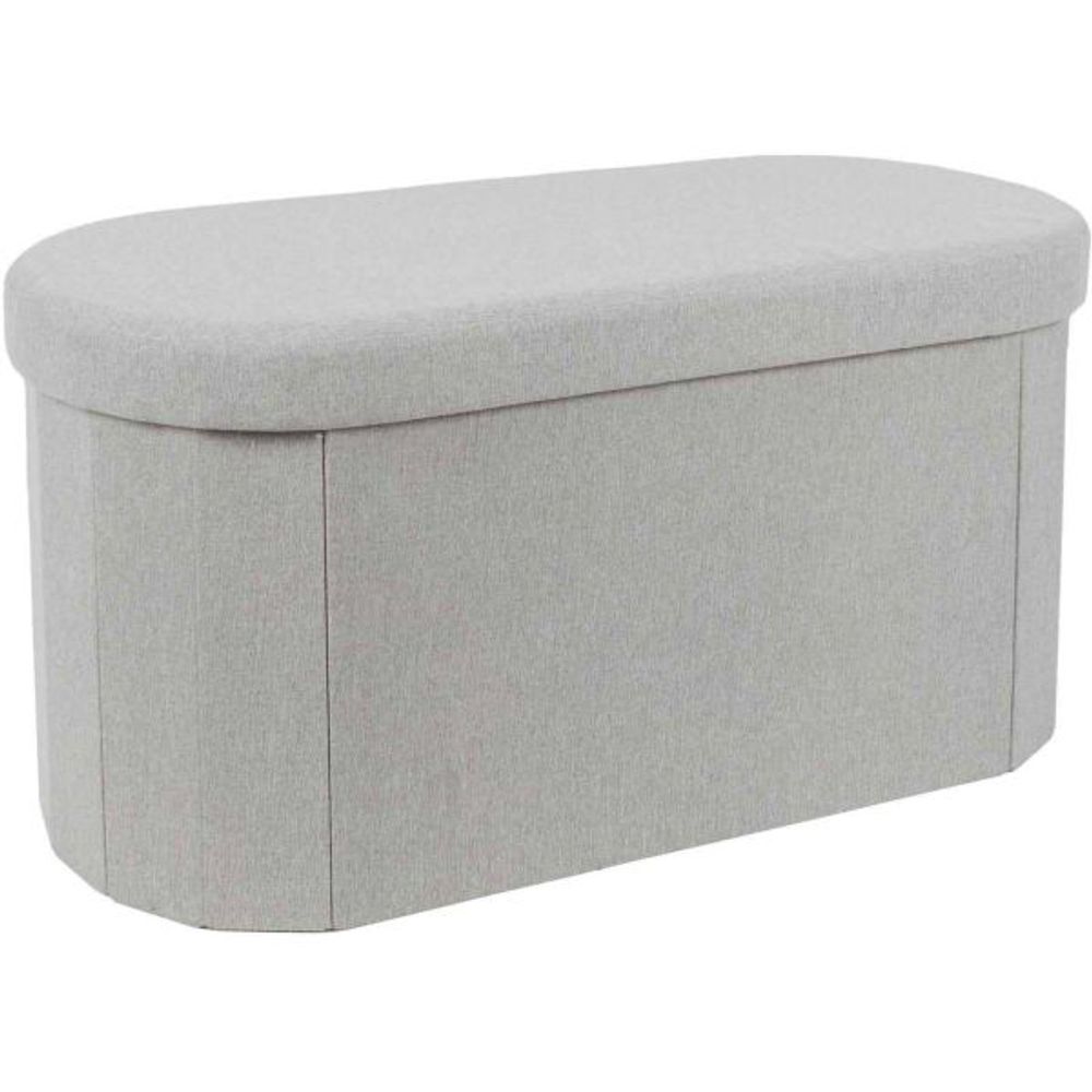 Coffre banc pliable en tissu pills gris