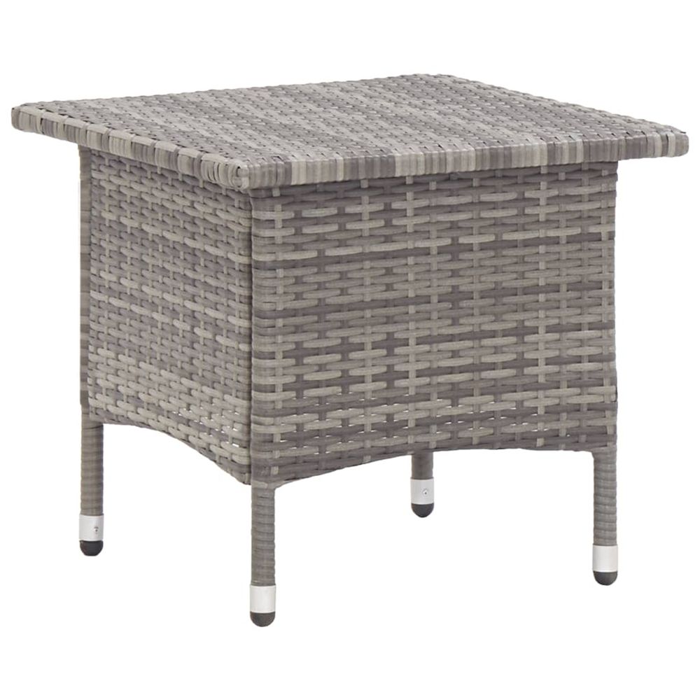 vidaXL Table Ã  thÃ© Gris 50x50x47 cm RÃ©sine