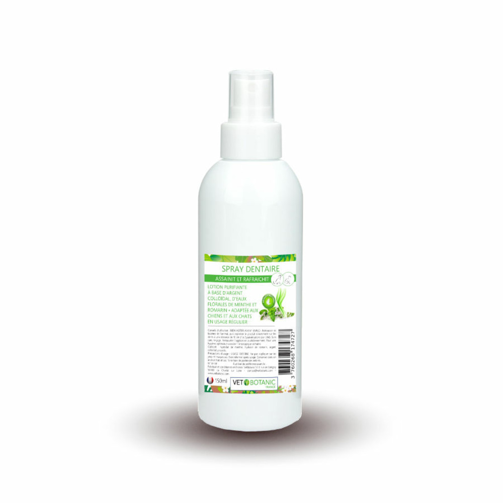 Spray dentaire eaux florales chiens et chats - assainit et rafraichit