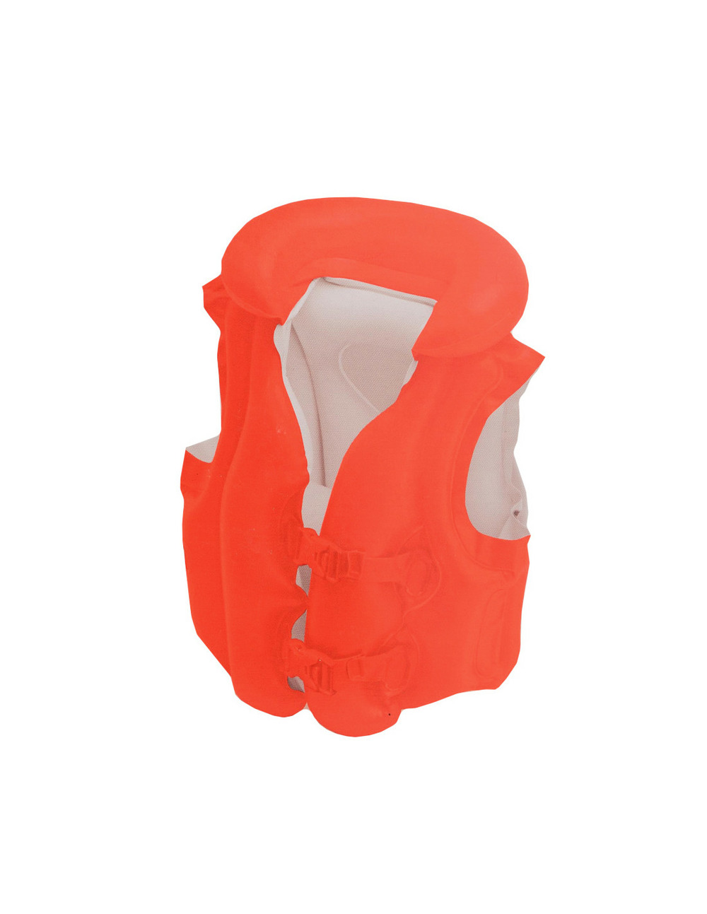 Flotteur gonflable. Couleur orange de style de sauveteur de luxe. 50x47cm