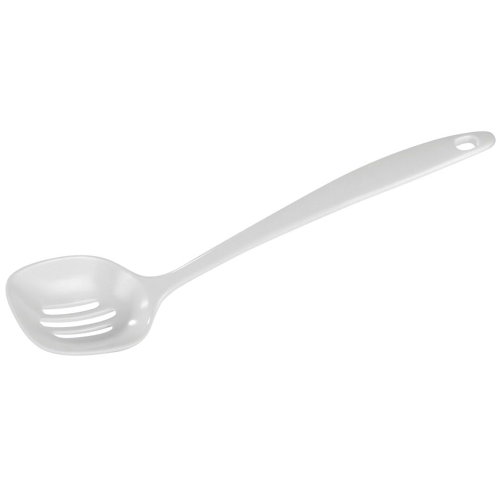 Cuillère de cuisine ajourée mélamine blanc l 30 cm - pujadas