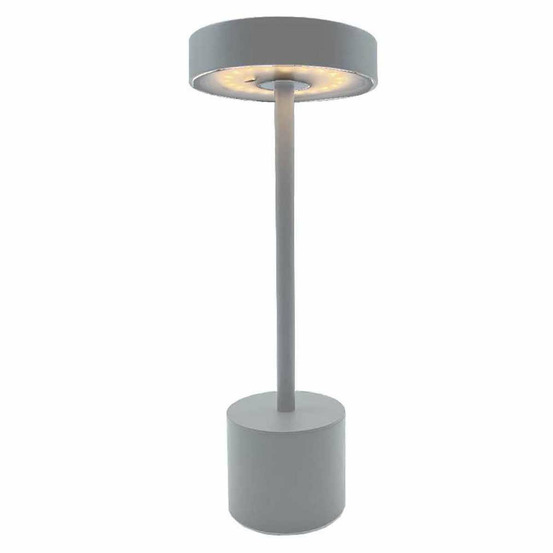 Lampe de table sans fil roby gris clair h30cm