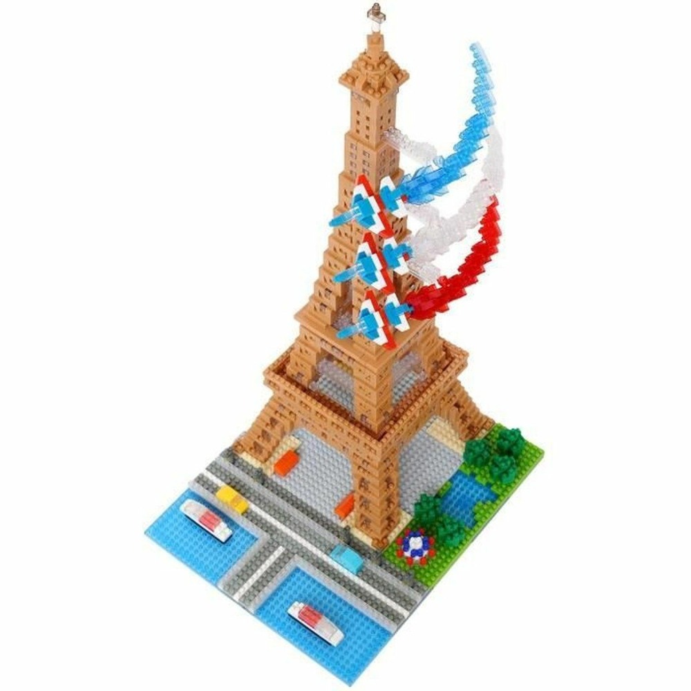 Mini-figurine en briques nanoblock tour eiffel deluxe 2500 pièces