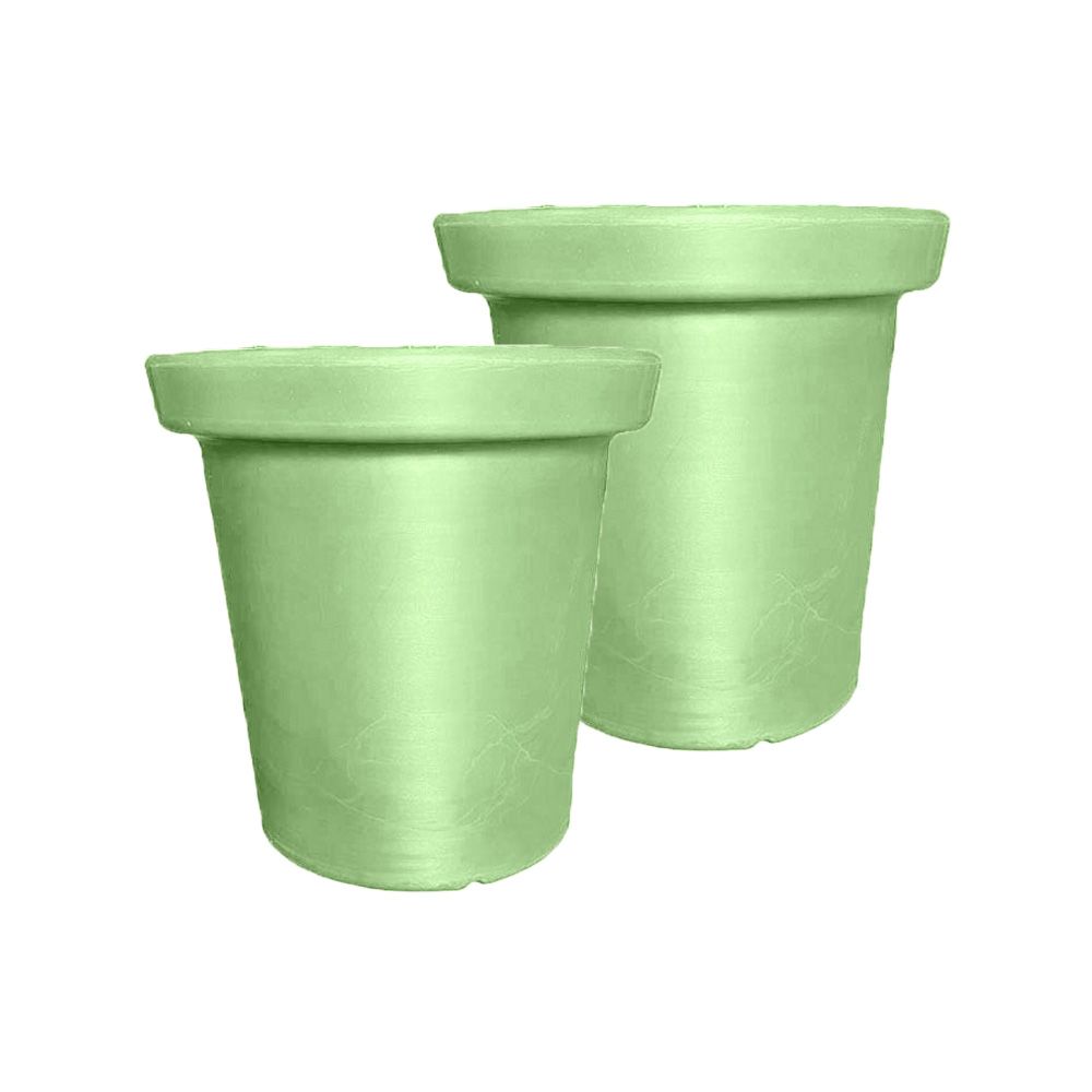 Pot de fleurs rond xxl delight 75l- lot de 2