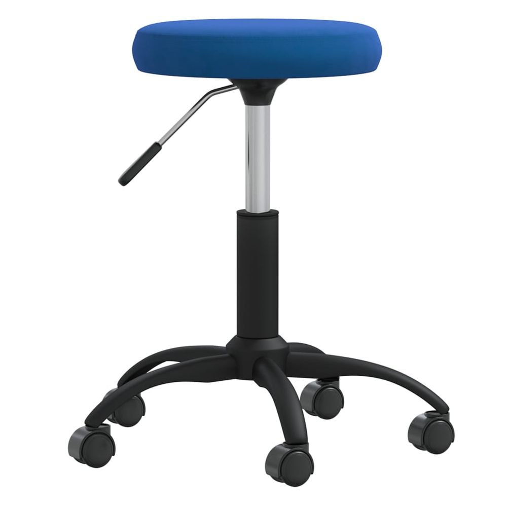 Chaise de salle à manger bleu velours