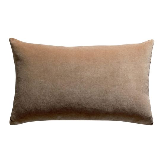 Coussin uni elise camel 30 x 50 cm