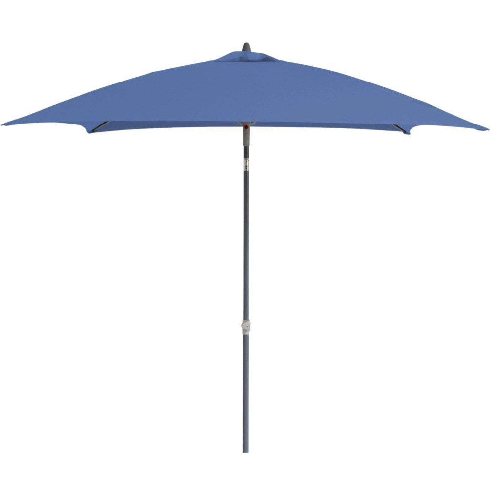 Parasol droit en fibre de verre aly gris, bleu