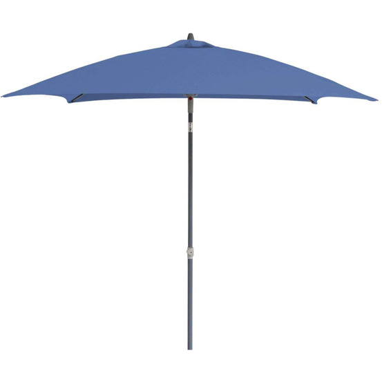 Parasol droit en fibre de verre aly gris, bleu