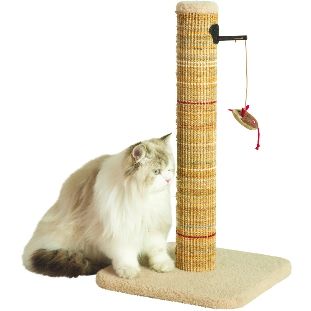 Poteau à griffer boréal m beige h 70 cm pour chat