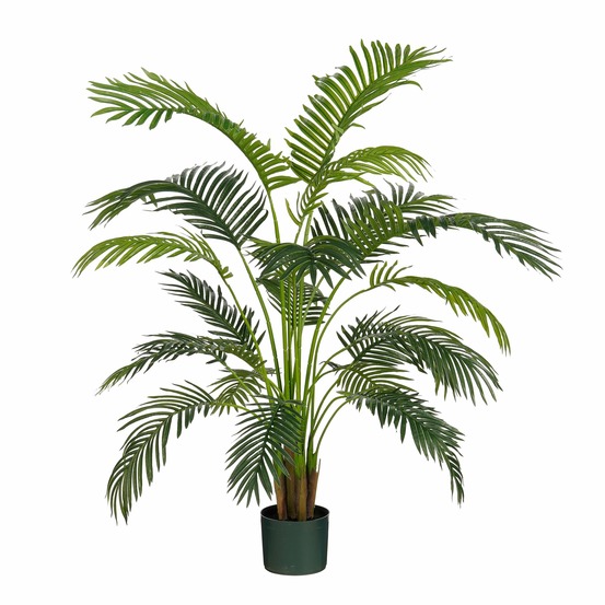 Mica decorations palmier areca plante artificielle en pot - h134 x ø50 cm - vert