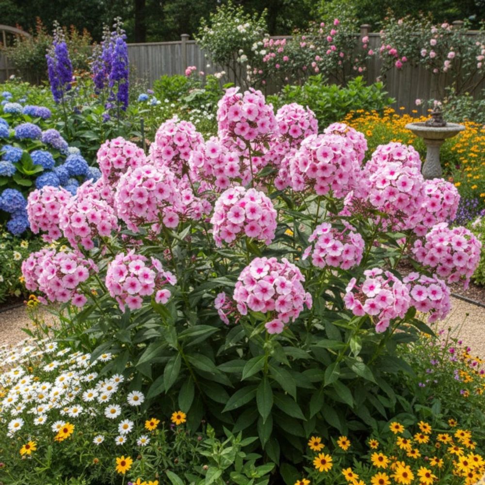 Phlox paniculé bright eyes godet - 5/20 cm
