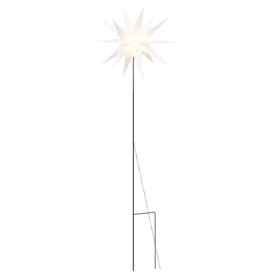Lumière de noël avec piquet led pliable blanc 57 cm