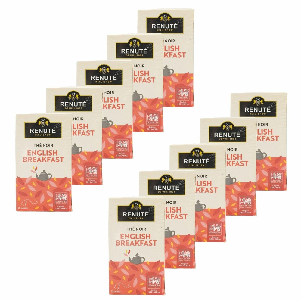 Thé noir english breakfast - 25 sachets - renuté