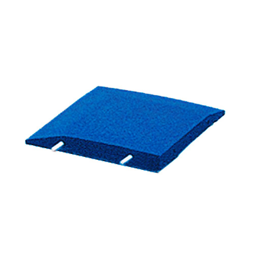 Bande d'arrêt en caoutchouc pour coin en forme de l - 40x40 cm - bleu