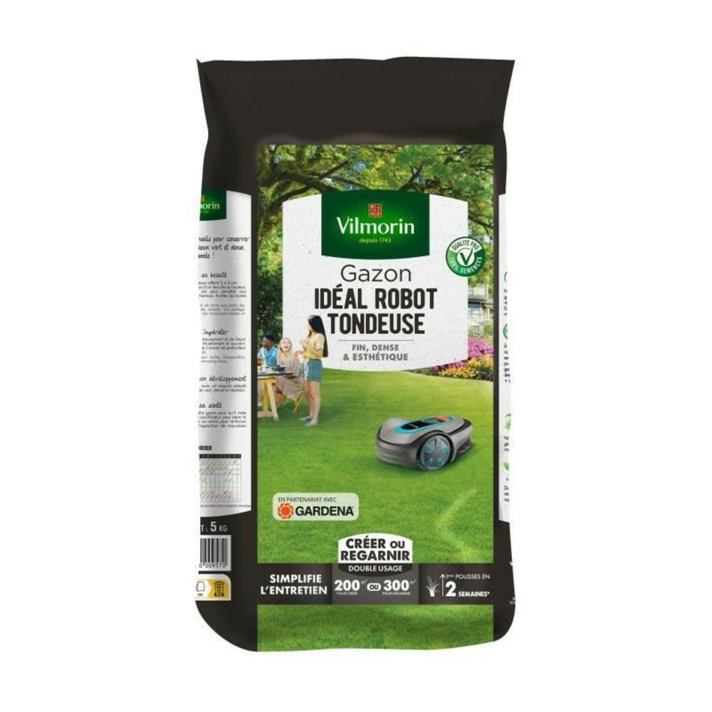 Gazon idéal robot tondeuse vilmorin - sac de 5 kgs