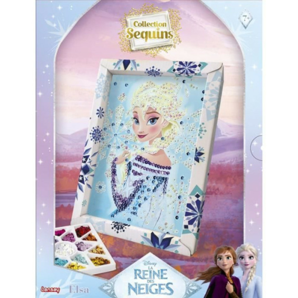 Jeu de création - lansay - collection sequins - elsa la reine des neiges - des 7 ans