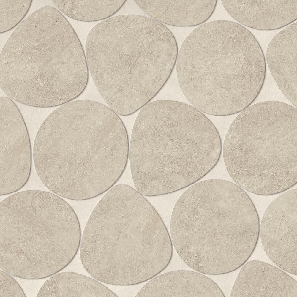 Carrelage effet pierre calcaire gris brume galets xl 59,5x59,5x2 cm rocalta - sol extérieur (vendu par carton de 0,511 m²) - ro'ma c