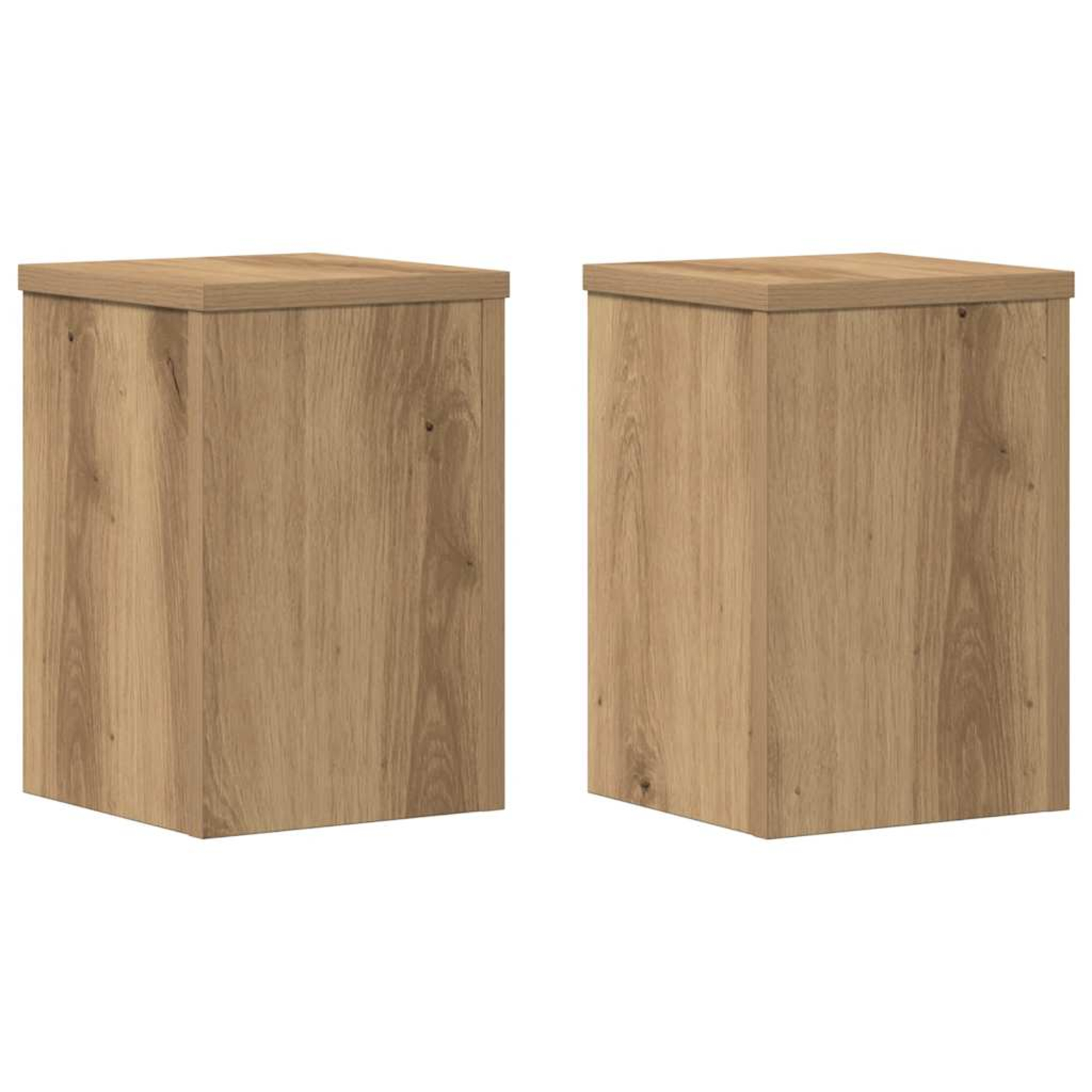 Supports pour plantes 2 pcs chêne artisanal bois d'ingénierie
