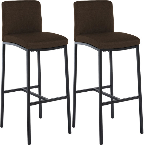 Lot de 2 tabourets de bar freeport tissu b