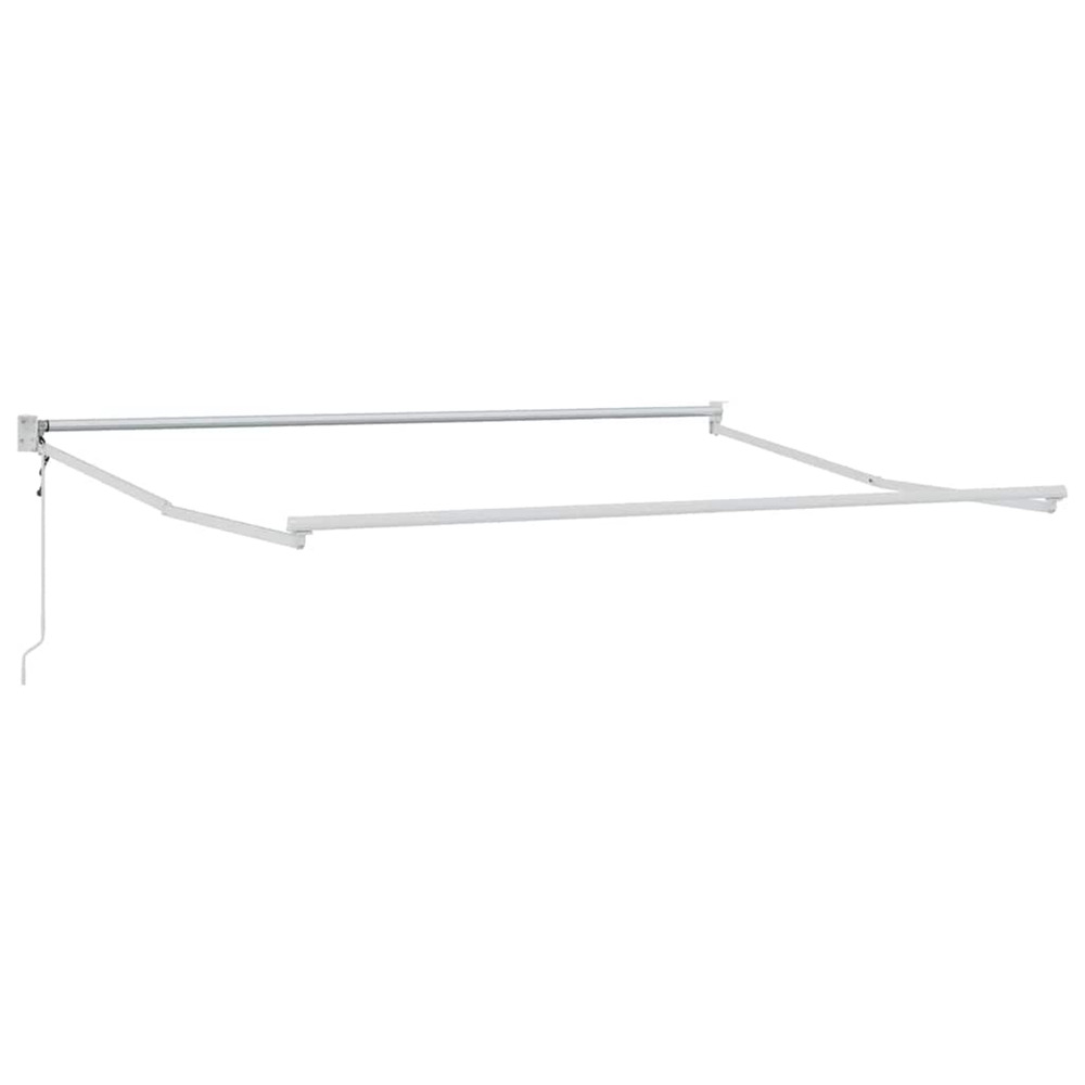 Cadre de store rétractable blanc 350 x 250 cm aluminium