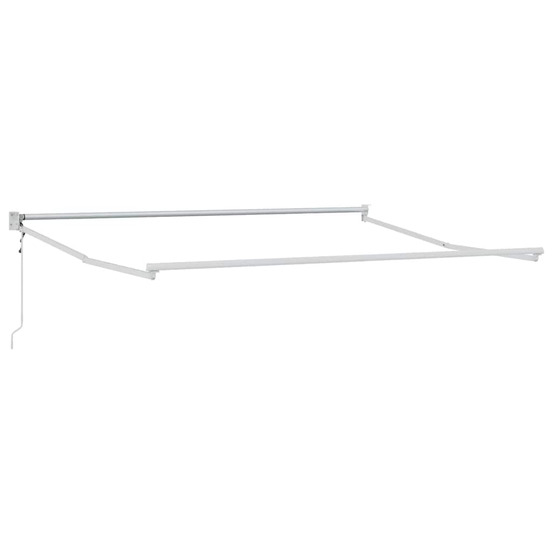 Cadre de store rétractable blanc 350 x 250 cm aluminium