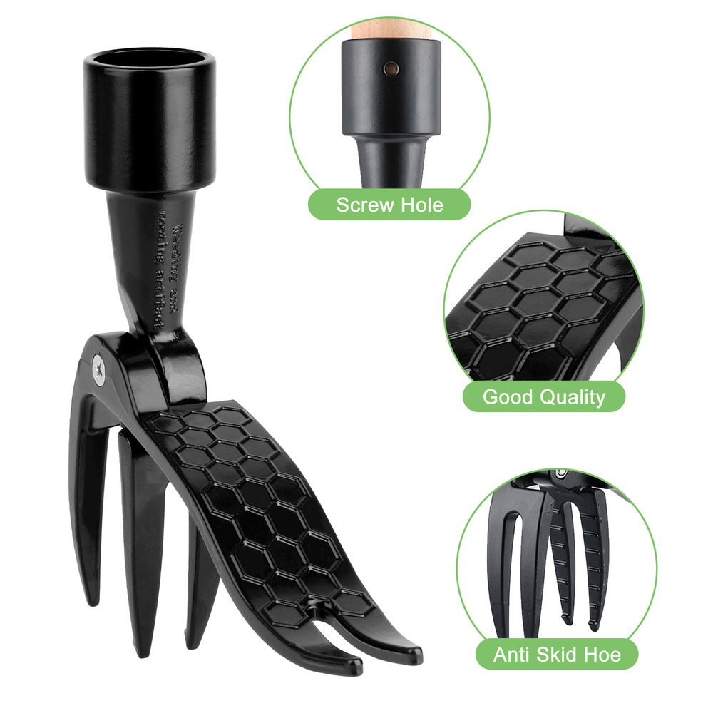 Outil de désherbage vertical pour pelouse de jardin extérieur