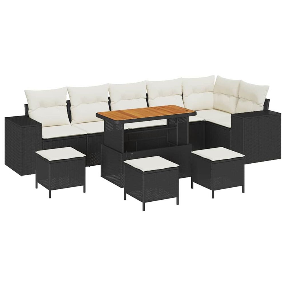 Ensemble de canapé de jardin 10 pc 6-nombre de places