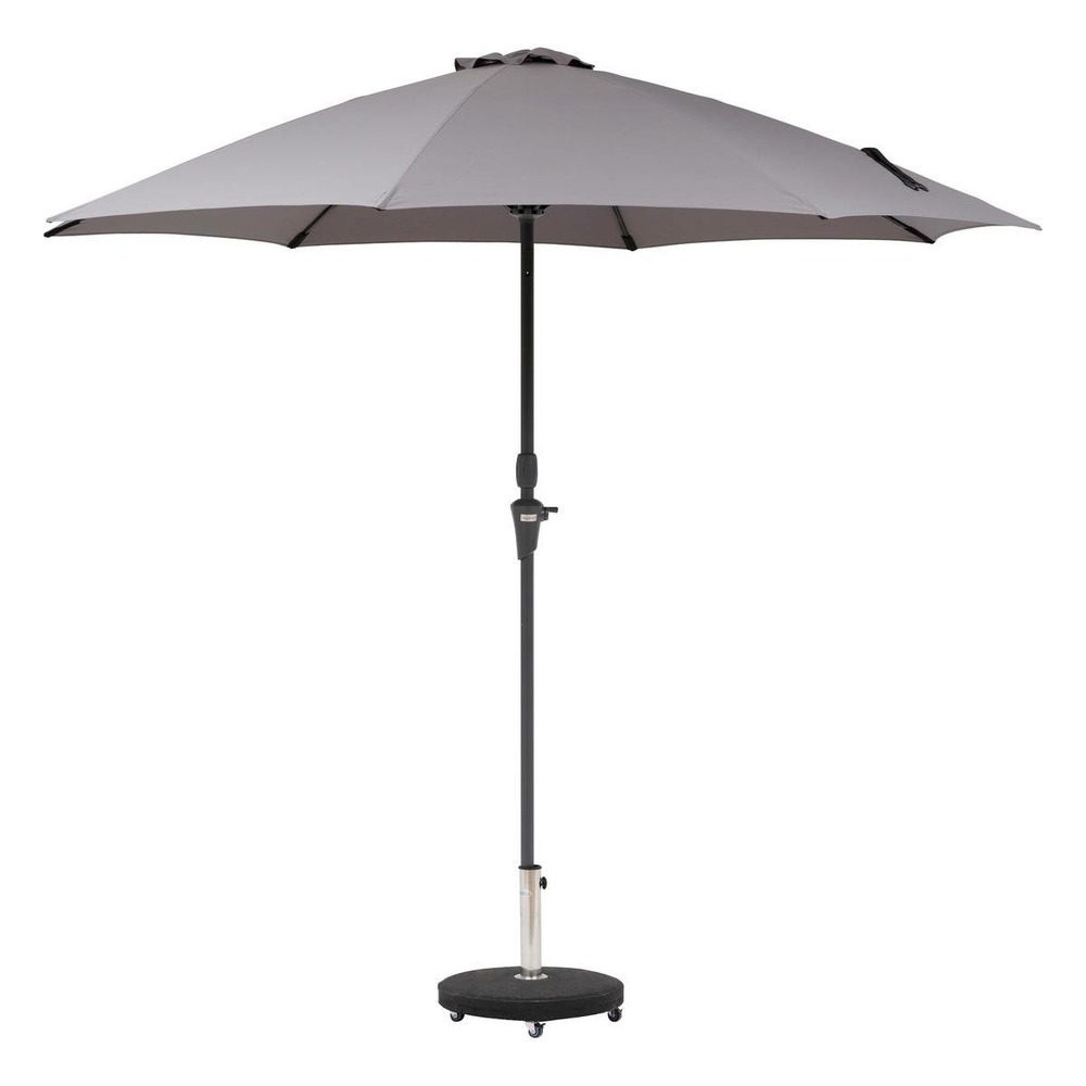 Parasol droit rond sisko ardoise