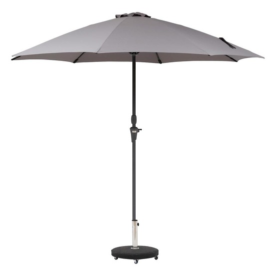 Parasol droit rond sisko ardoise