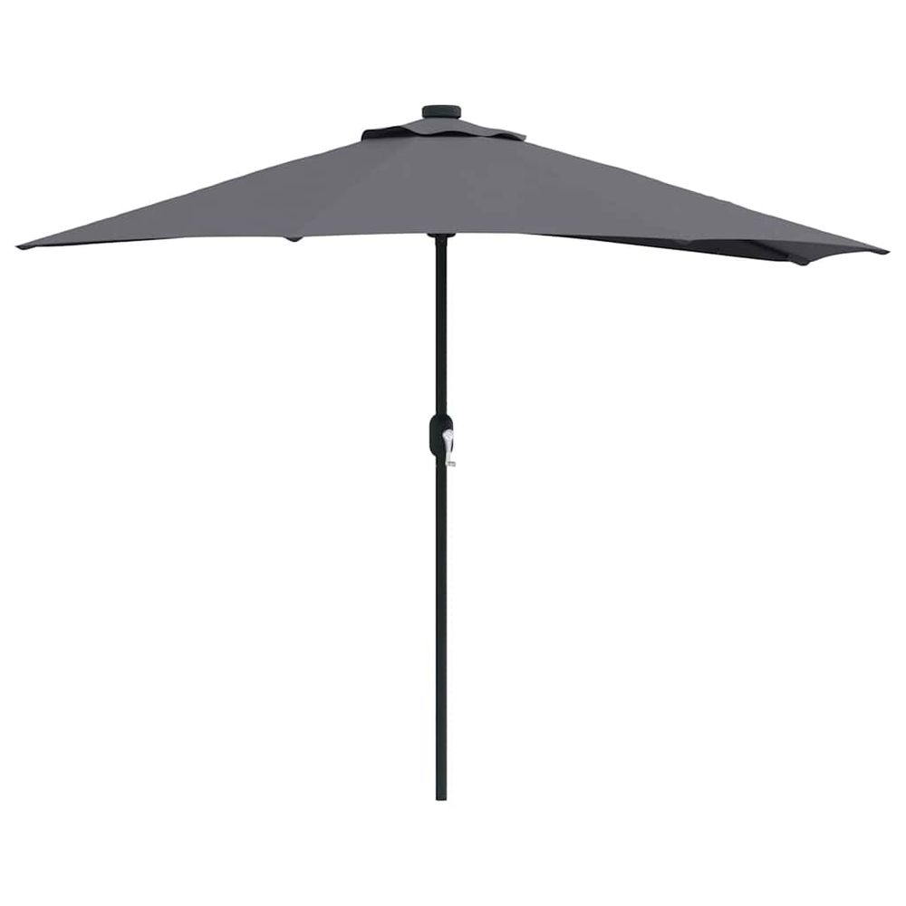 Parasol de jardin 294 x 150 x 224 cm polyester et acier