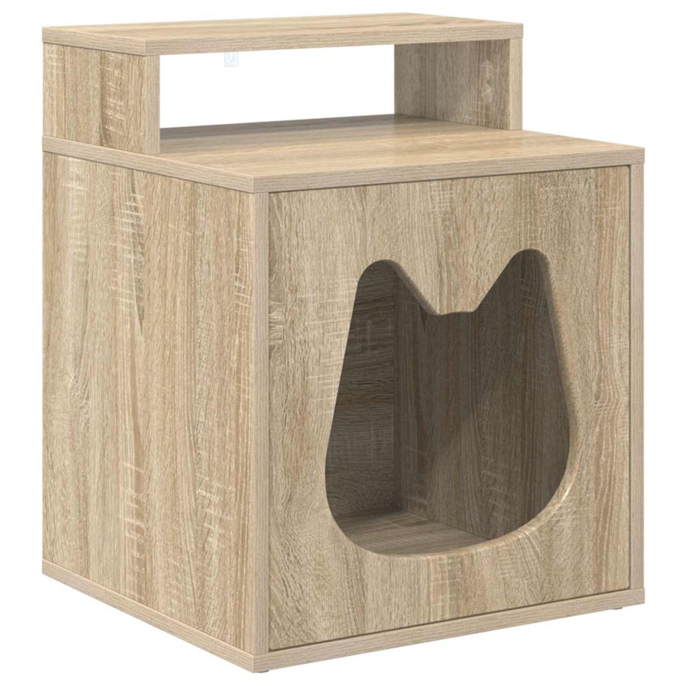 Maison pour chat sonoma 42,5 x 40 x 53,5 cm bois d'ingénierie