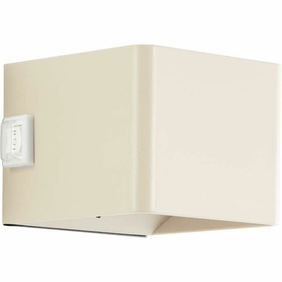 Applique magnétique d'extérieur iseo rechargeable - crème - led - détecteur - 4w 300lm 3000k usb