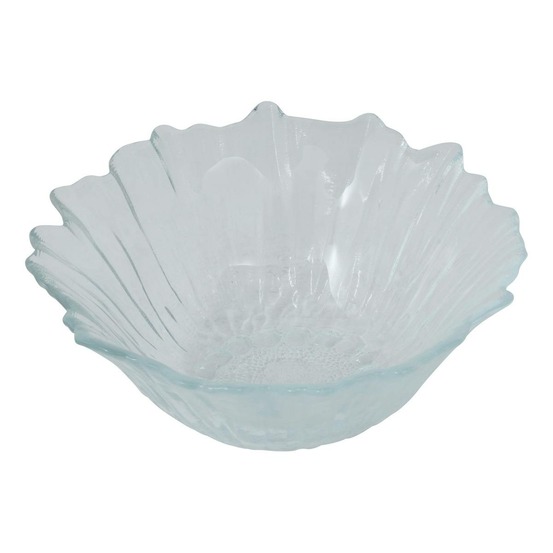 Coupelle en verre fleur de rose