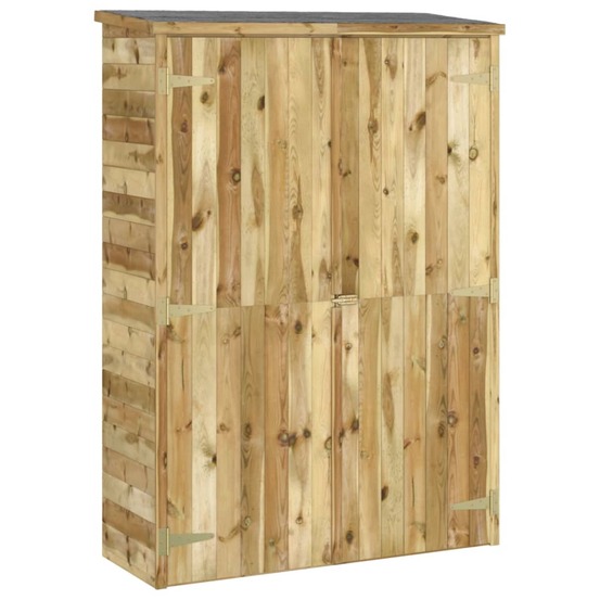 Abri de jardin cabane cabanon maison de stockage remise extérieur hangar outils robuste 123 x 45 x 171 cm bois de pin imprégn