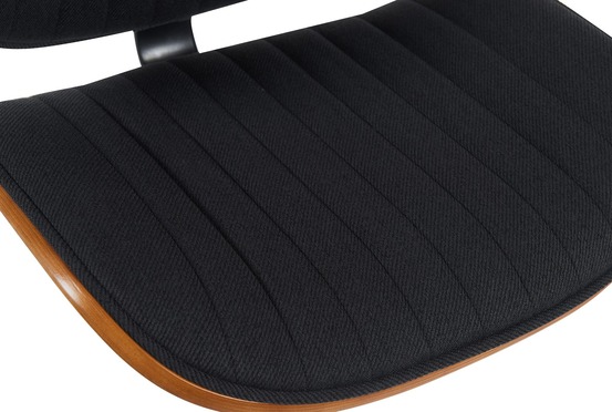 Lot de 2 tabourets de bar clawson tissu noir