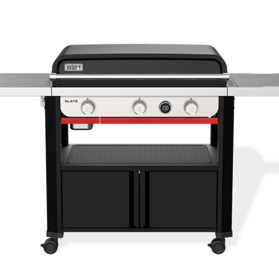 Plancha à gaz premium slate gpd 76cm sur chariot