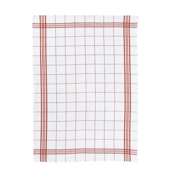 Torchon carreaux rouge 50 x 70 cm