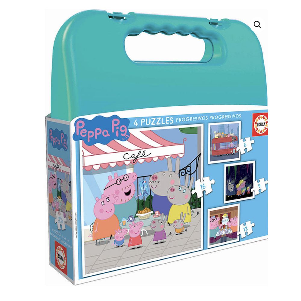 4 puzzles progressifs peppa pig