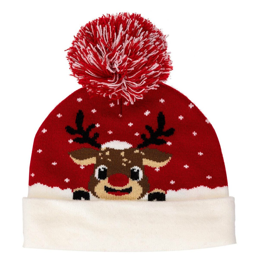 Bonnet enfant père noël renne tu