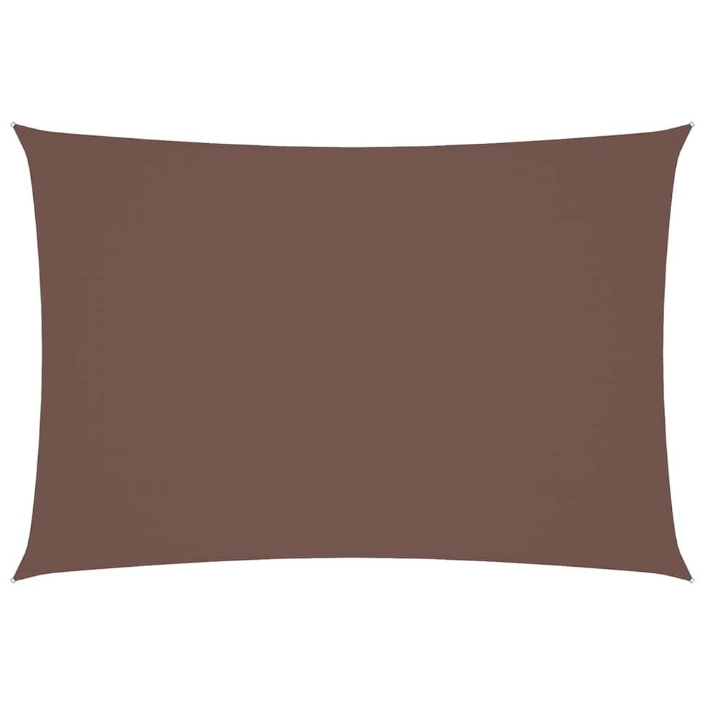 Voile de parasol tissu oxford rectangulaire 3x5 m marron