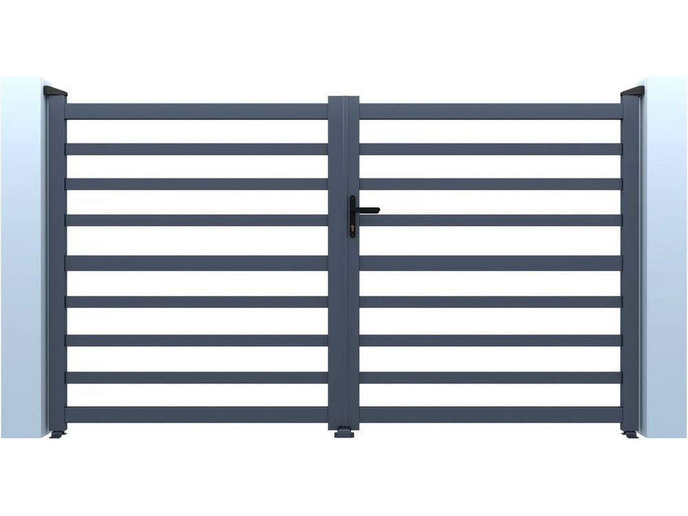 Portail aluminium ajouré 